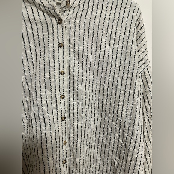 Anthropologie seen worn kept button down embroidered top size us‎ 8 - Picture 5 of 6